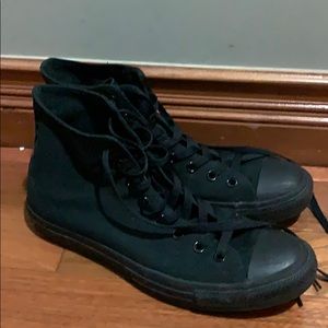Triple Black High Top Chucks All Star Converse 10